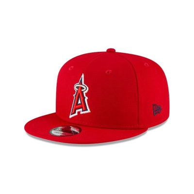 Red Los Angeles Angels Hat - New Era MLB Ligature 9FIFTY Snapback Caps USA8590476